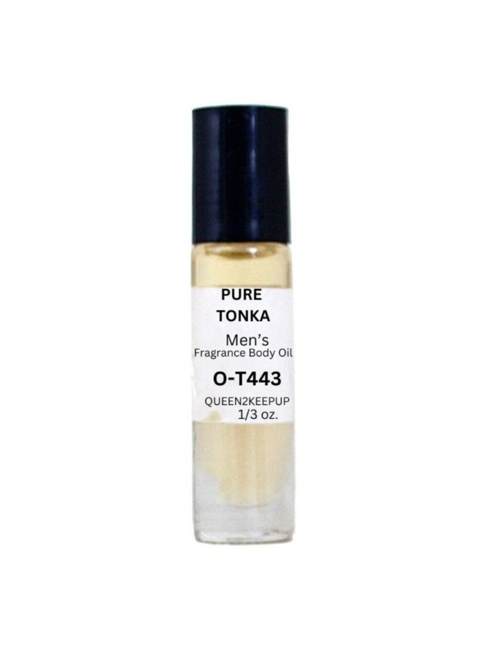 Pure Tonka Men's Body Oil Sweet Tonka Coffee and Warm Gourmand Roll-On Fragrance